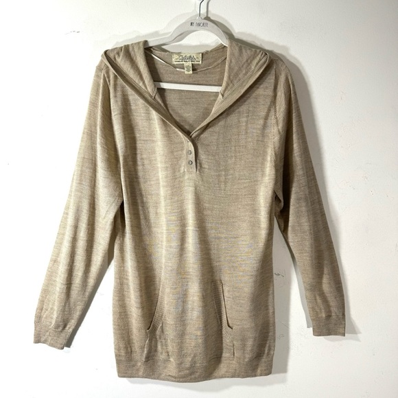 Cabela's Sweaters - Cabela’s tan Wool Blend hooded sweater 2/$35